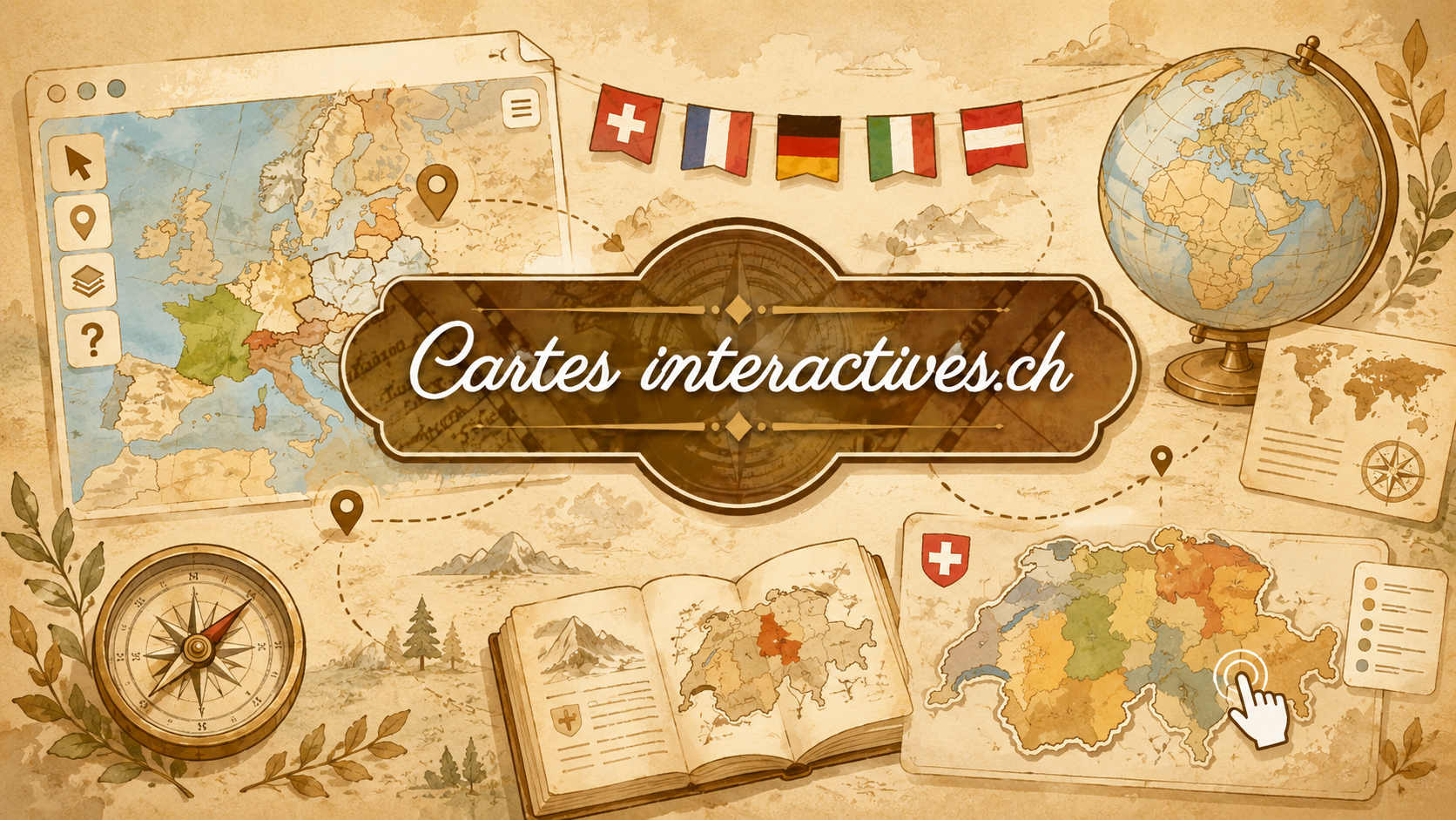 Aperçu de la plateforme Cartes interactives.ch